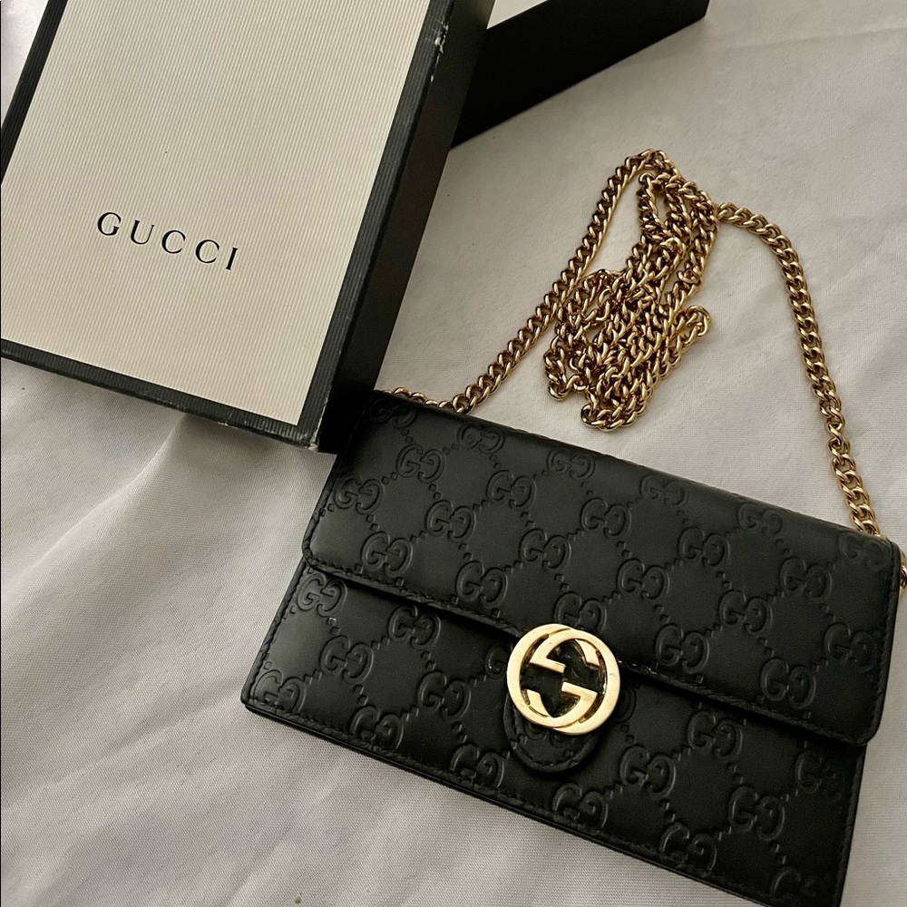 Gucci Icon Guccissima Wallet on Chain